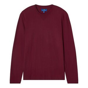 Robert Talbott Mens  Kelly Long Sleeve Cotton Crepe T-Shirt